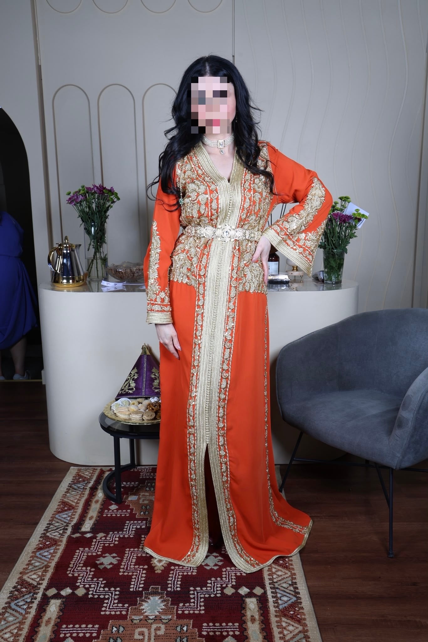 Goldy Khuftan orange tones