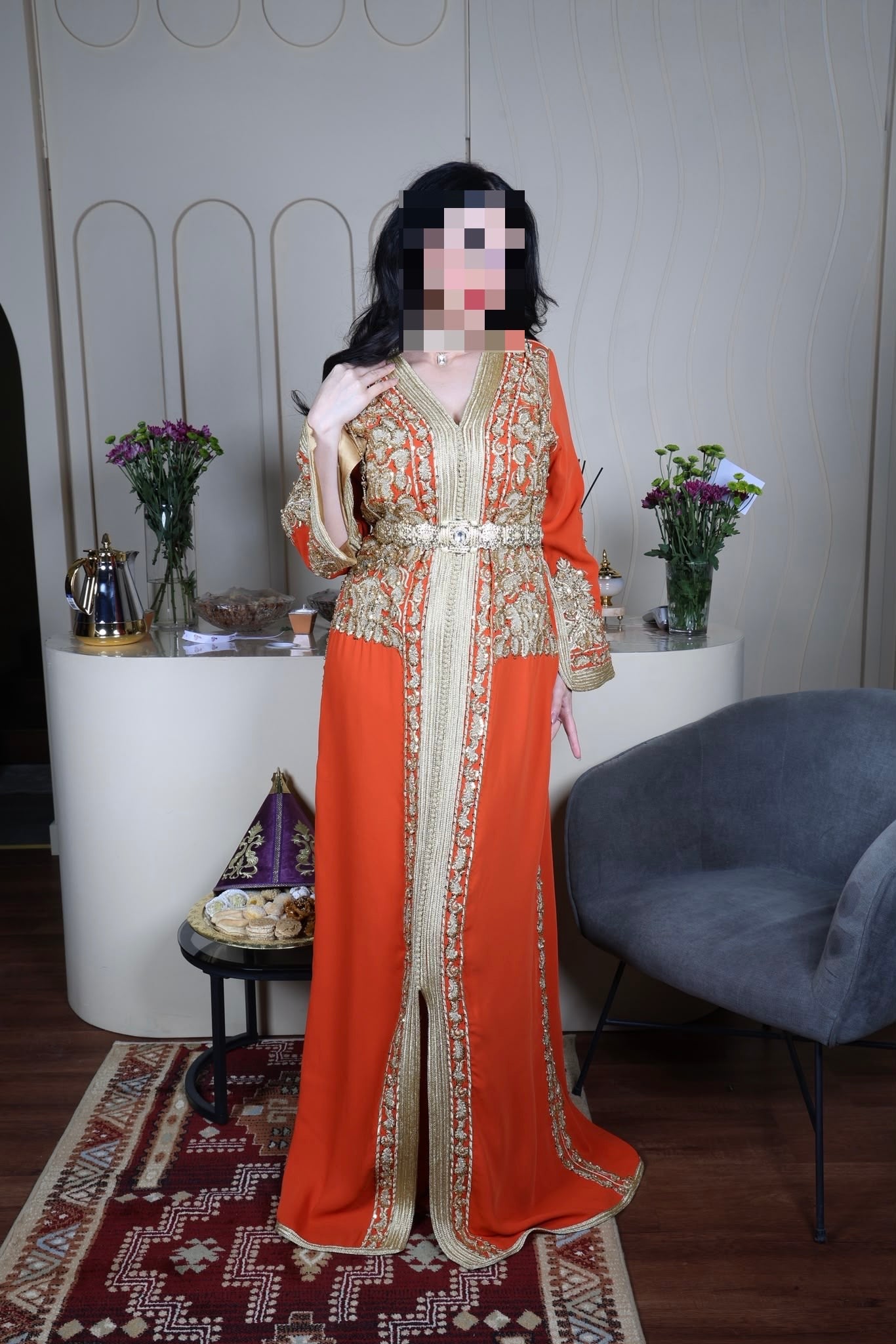 Goldy Khuftan orange tones